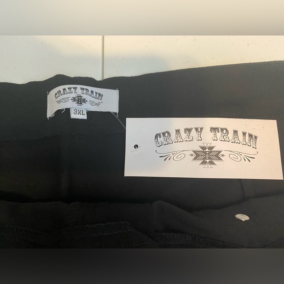 Crazy Train Womens Plus Size 3XL Black Stretch Mini Skirt - Picture 4 of 7